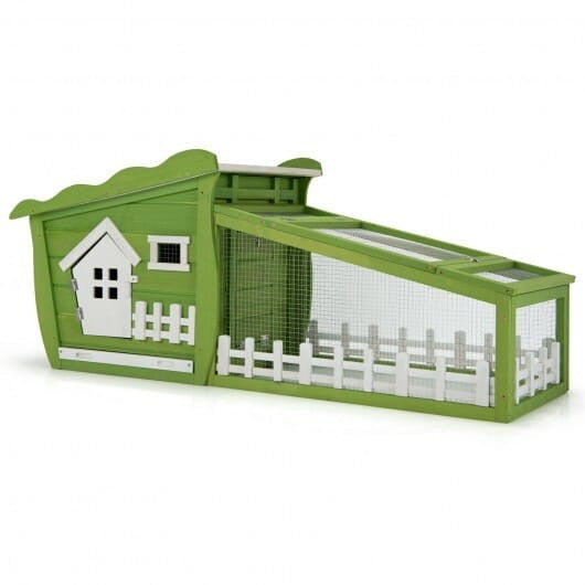 Houten Konijnenhok met Uitschuifbare Lade
