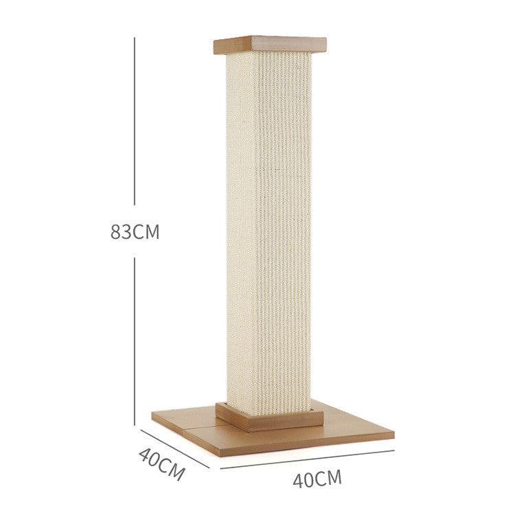 Krabpaal Zuil met Sisal — Romeinse Stijl