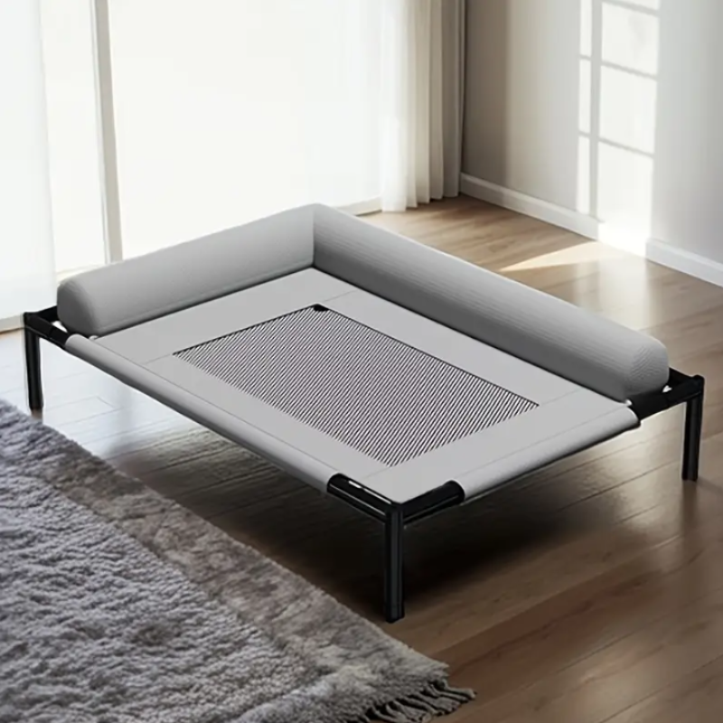 Verhoogd Huisdierbed met Ademend Mesh — Opvouwbaar